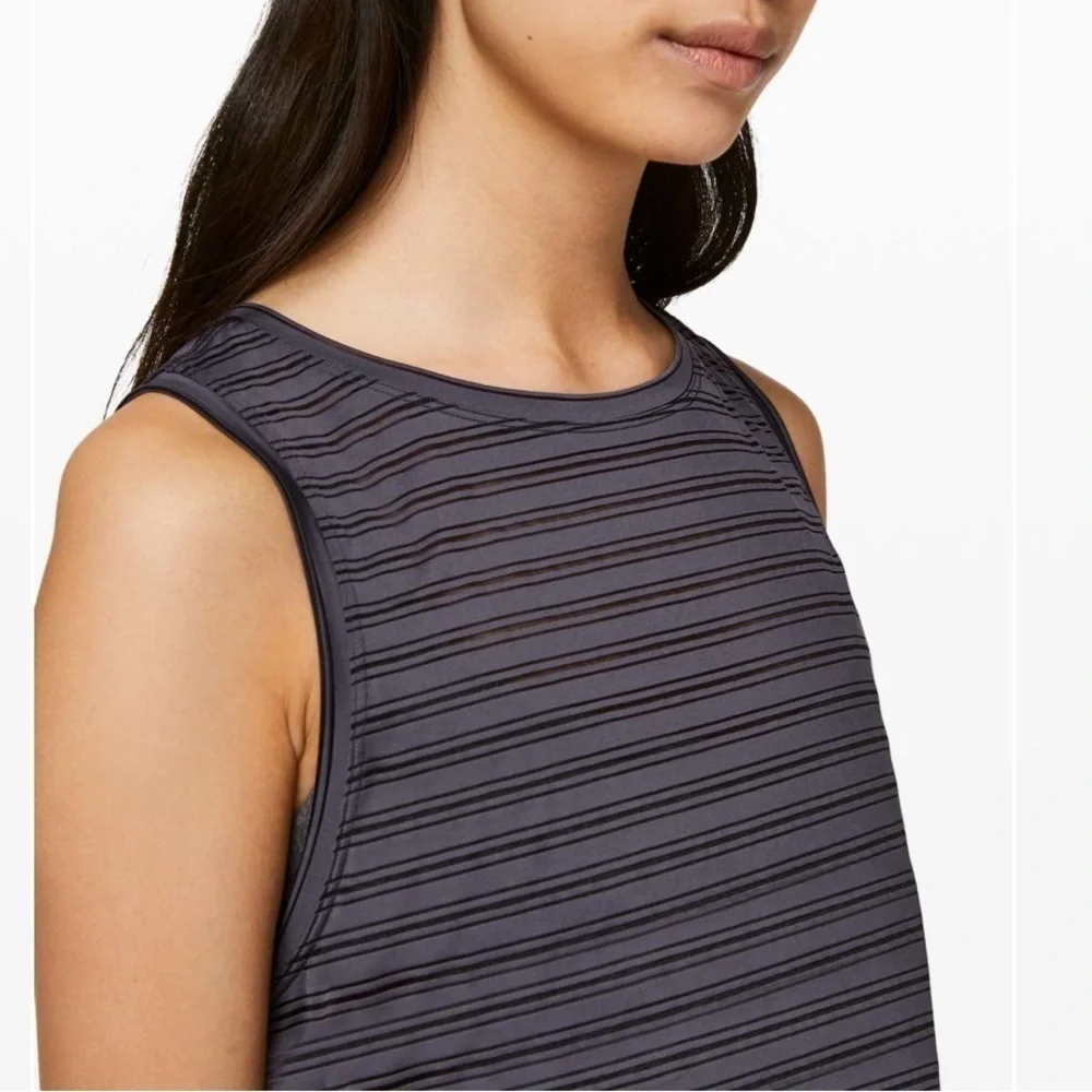 Lululemon Moonwalk Meet Halfway Tank *Striped